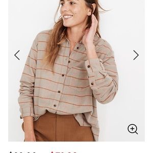 Madewell Flannel Sunday Shirt in Keene Plaid